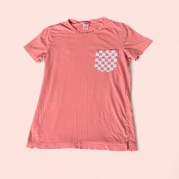 SOLD PINK dog logo pocket tee - Picture 2 of 2